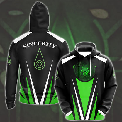 Digimon Crest Of Sincerity Video Game All Over Printed T-shirt Tank Top Zip Hoodie Pullover Hoodie Hawaiian Shirt Beach Shorts Joggers Hoodie