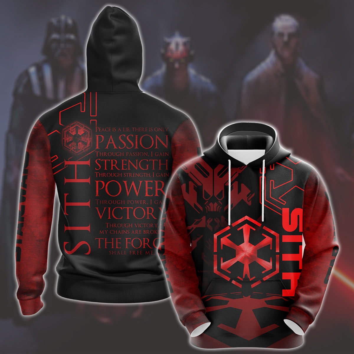 Star Wars Sith Code Unisex 3D T-shirt Hoodie