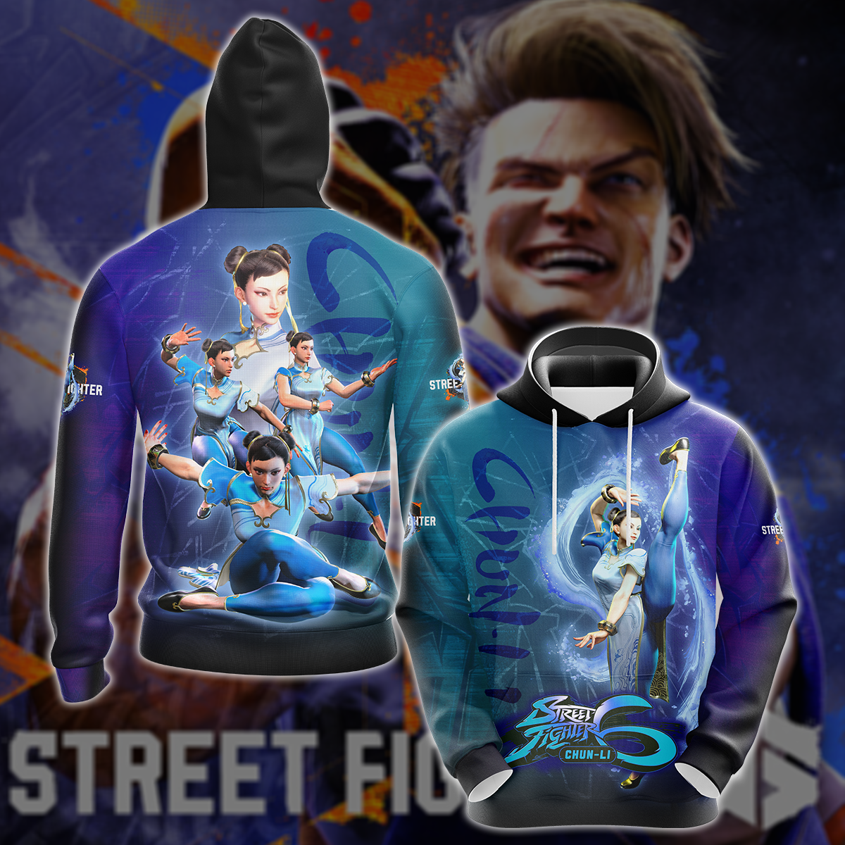 Street Fighter 6 Chun-Li Video Game All-Over T-shirt Hoodie Tank Top Hawaiian Shirt Beach Shorts Joggers Hoodie