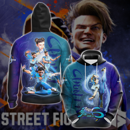 Street Fighter 6 Chun-Li Video Game All-Over T-shirt Hoodie Tank Top Hawaiian Shirt Beach Shorts Joggers Hoodie