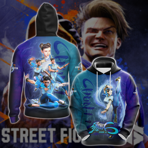 Street Fighter 6 Chun-Li Video Game All-Over T-shirt Hoodie Tank Top Hawaiian Shirt Beach Shorts Joggers Hoodie S 