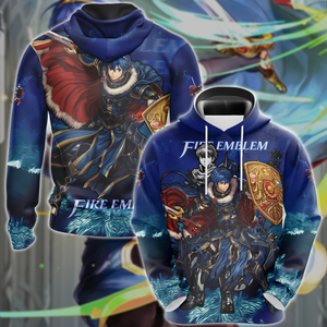 Fire Emblem Marth Video Game 3D All Over Print T-shirt Tank Top Zip Hoodie Pullover Hoodie Hawaiian Shirt Beach Shorts Jogger Hoodie S 