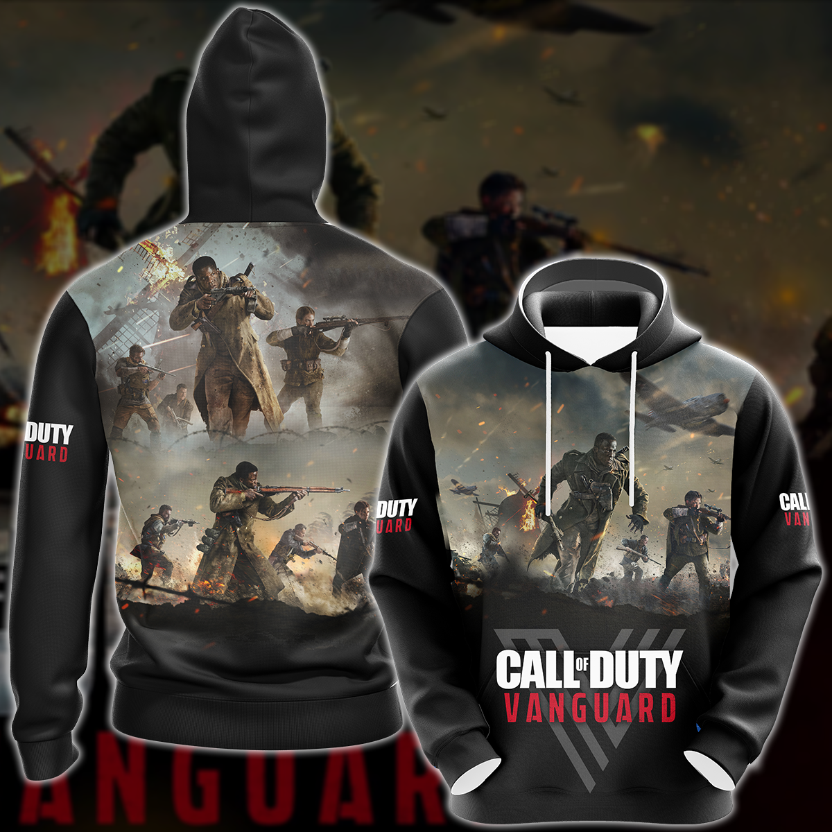 Call of Duty: Vanguard Video Game 3D All Over Print T-shirt Tank Top Zip Hoodie Pullover Hoodie Hawaiian Shirt Beach Shorts Jogger Hoodie