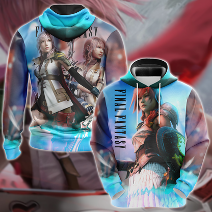 Final Fantasy XIII Video Game 3D All Over Print T-shirt Tank Top Zip Hoodie Pullover Hoodie Hawaiian Shirt Beach Shorts Jogger Hoodie