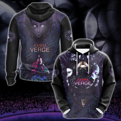 Axiom Verge Video Game 3D All Over Printed T-shirt Tank Top Zip Hoodie Pullover Hoodie Hawaiian Shirt Beach Shorts Jogger Hoodie