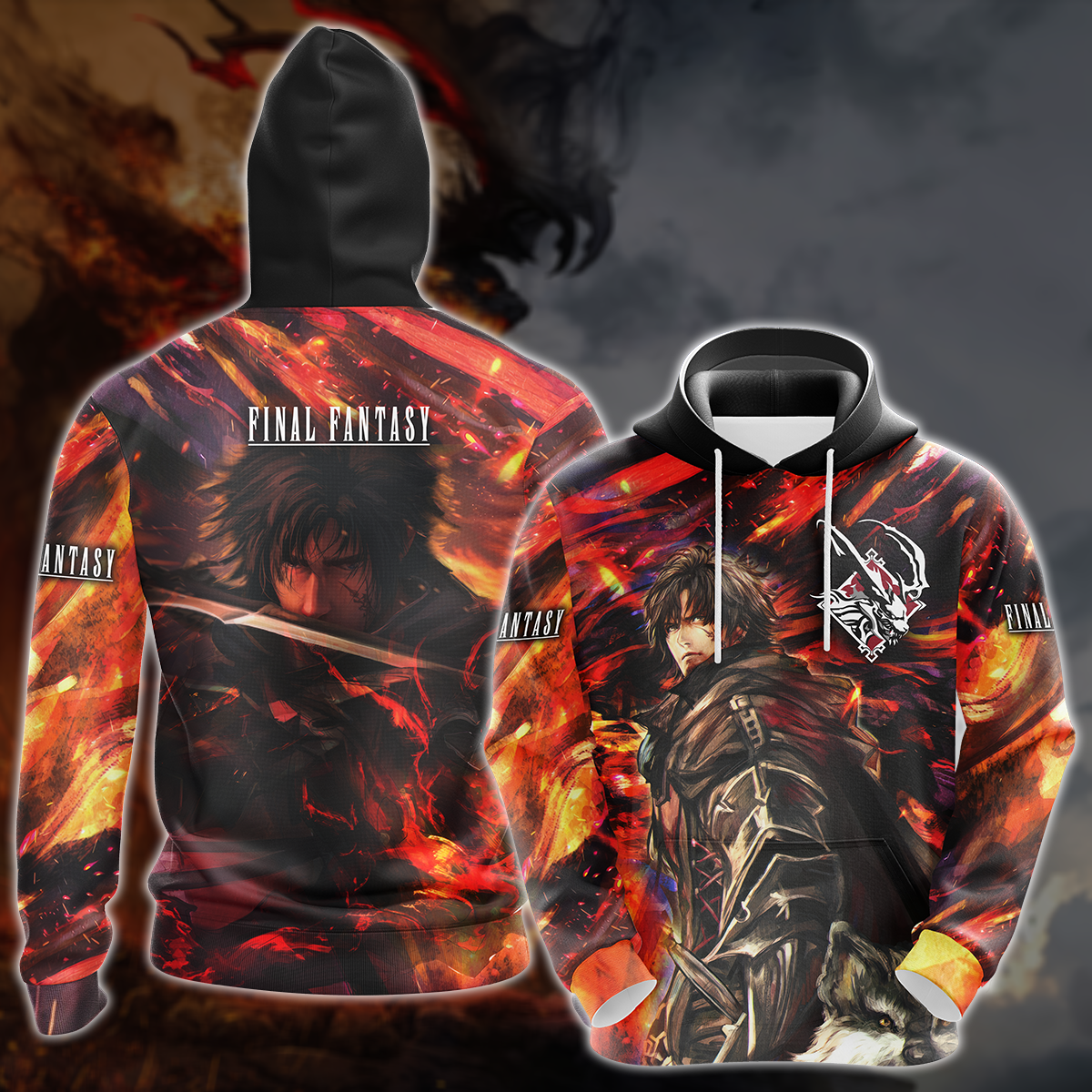Final Fantasy XVI Video Game 3D All Over Printed T-shirt Tank Top Zip Hoodie Pullover Hoodie Hawaiian Shirt Beach Shorts Joggers Hoodie