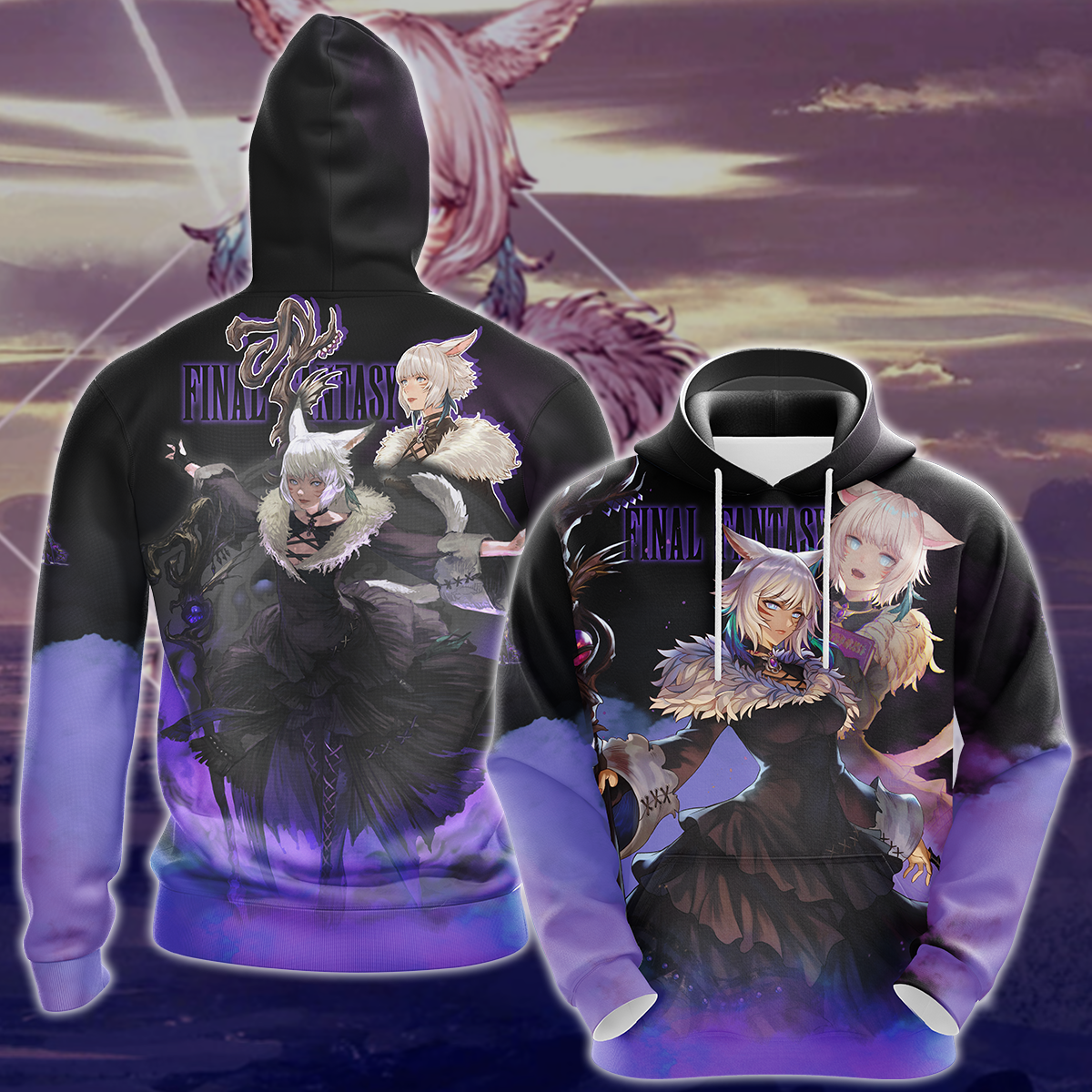 Final Fantasy XIV Y'shtola Video Game 3D All Over Print T-shirt Tank Top Zip Hoodie Pullover Hoodie Hawaiian Shirt Beach Shorts Jogger Hoodie