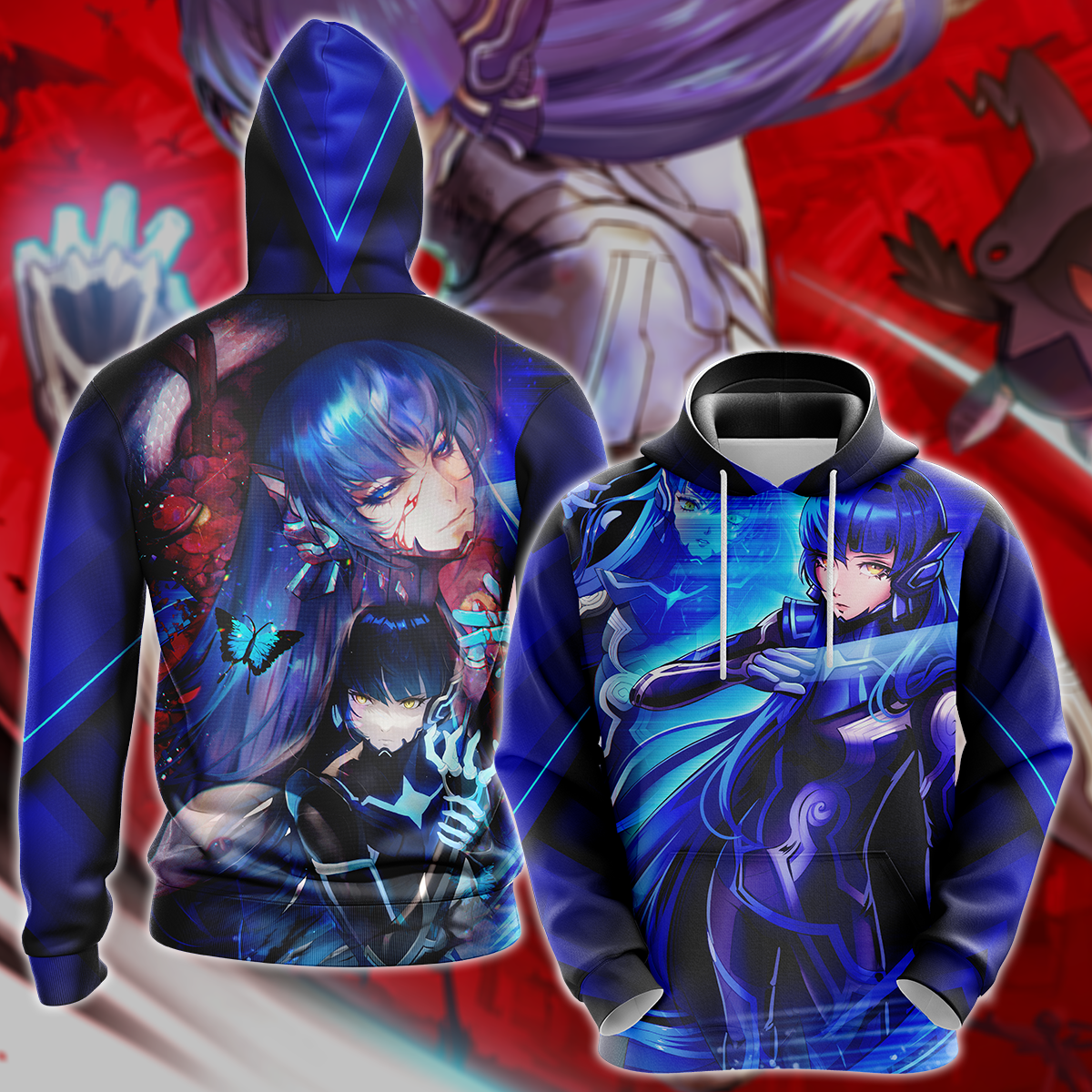 Shin Megami Tensei V Video Game 3D All Over Print T-shirt Tank Top Zip Hoodie Pullover Hoodie Hawaiian Shirt Beach Shorts Jogger Hoodie