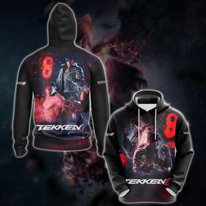 Tekken 8 Video Game 3D All Over Printed T-shirt Tank Top Zip Hoodie Pullover Hoodie Hawaiian Shirt Beach Shorts Jogger Hoodie S 