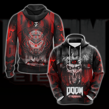DOOM Eternal All Over Print T-shirt Tank Top Zip Hoodie Pullover Hoodie Hawaiian Shirt Hoodie