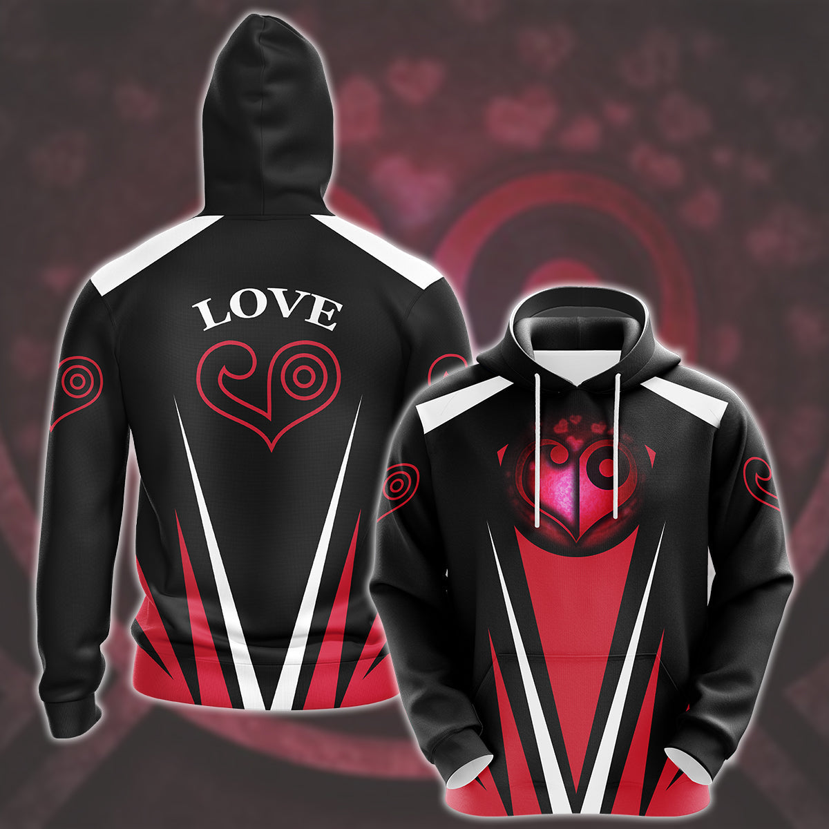 Digimon Crest Of Love Video Game All Over Printed T-shirt Tank Top Zip Hoodie Pullover Hoodie Hawaiian Shirt Beach Shorts Joggers Hoodie