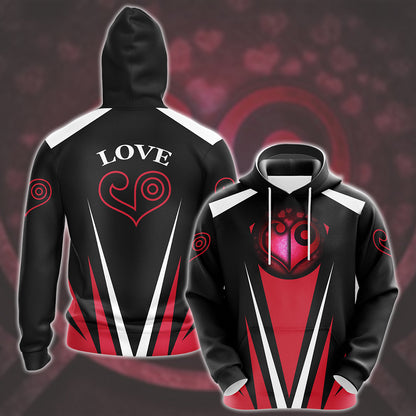 Digimon Crest Of Love Video Game All Over Printed T-shirt Tank Top Zip Hoodie Pullover Hoodie Hawaiian Shirt Beach Shorts Joggers Hoodie