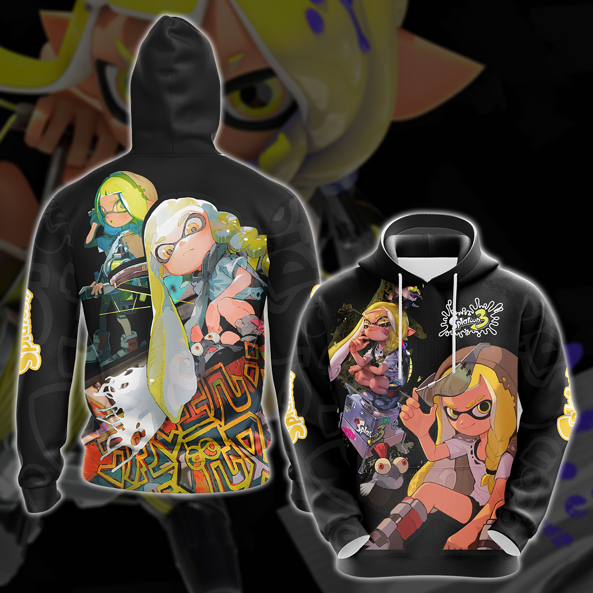 Splatoon 3 Video Game 3D All Over Printed T-shirt Tank Top Zip Hoodie Pullover Hoodie Hawaiian Shirt Beach Shorts Jogger Hoodie