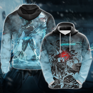 Metal Gear Rising Revengeance Video Game 3D All Over Print T-shirt Tank Top Zip Hoodie Pullover Hoodie Hawaiian Shirt Beach Shorts Jogger Hoodie S 