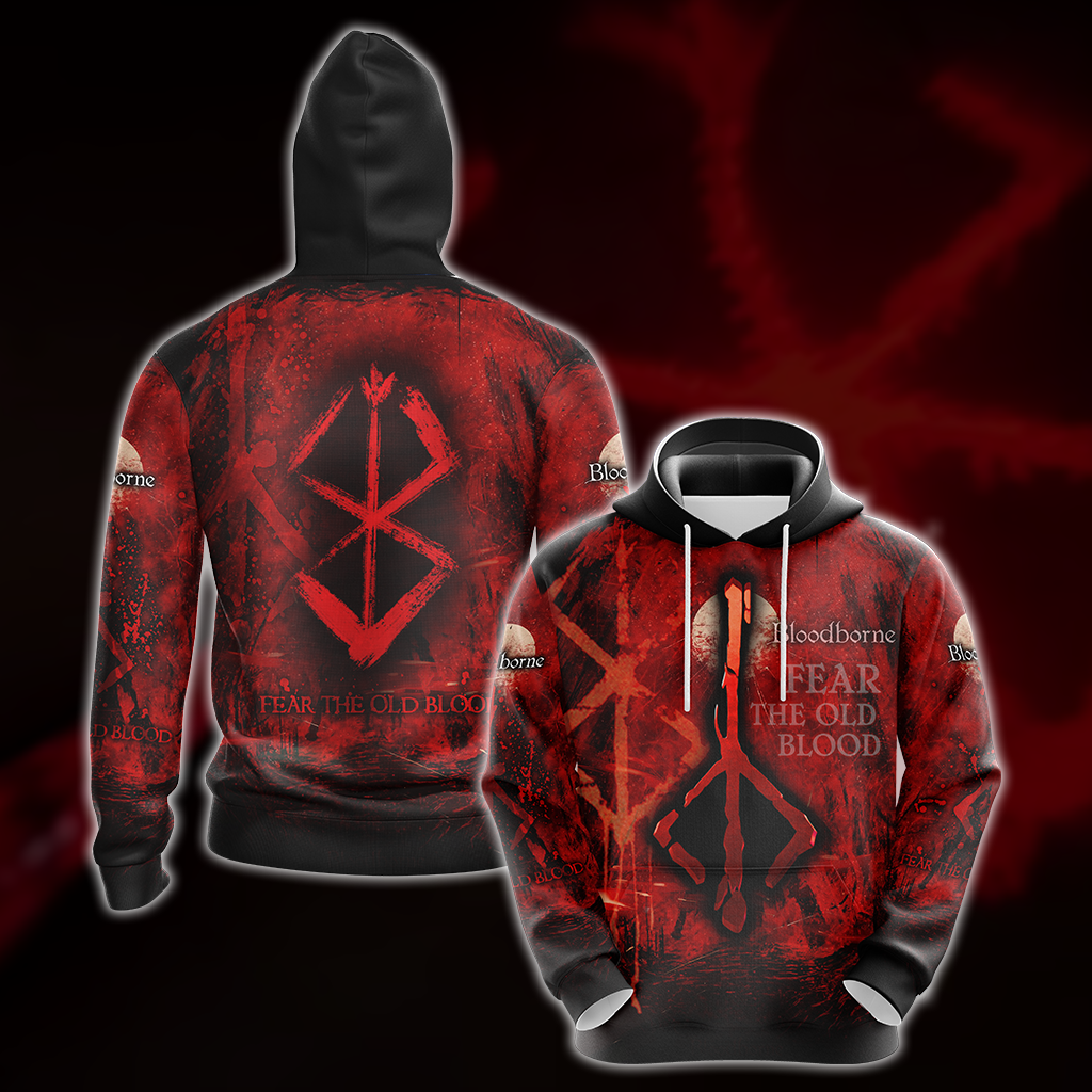 Bloodborne All Over Print T-shirt Tank Top Zip Hoodie Pullover Hoodie Hawaiian Shirt Hoodie