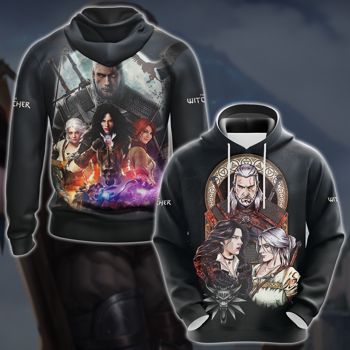 The Witcher Video Game 3D All Over Printed T-shirt Tank Top Zip Hoodie Pullover Hoodie Hawaiian Shirt Beach Shorts Jogger Hoodie