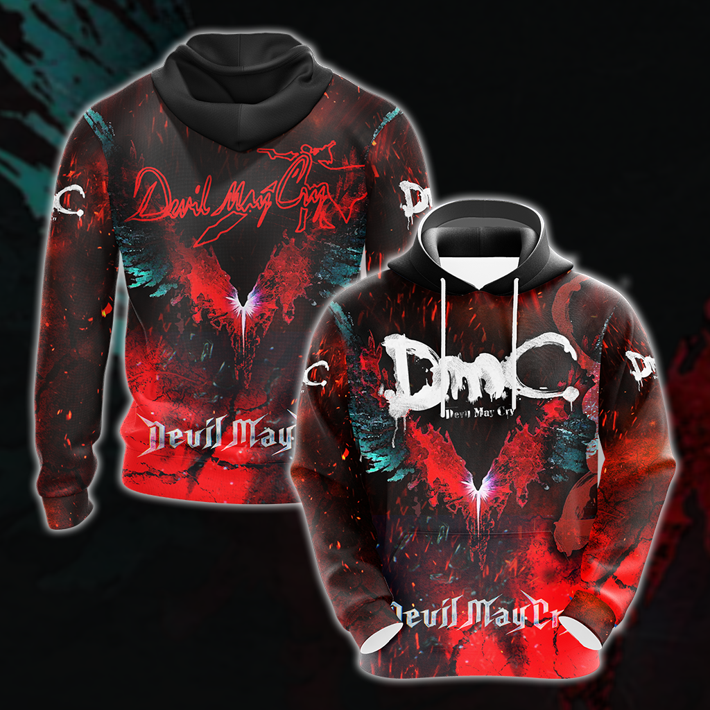 Devil May Cry All Over Print T-shirt Tank Top Zip Hoodie Pullover Hoodie Hawaiian Shirt Hoodie