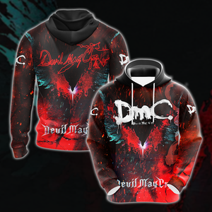 Devil May Cry All Over Print T-shirt Tank Top Zip Hoodie Pullover Hoodie Hawaiian Shirt Hoodie S 