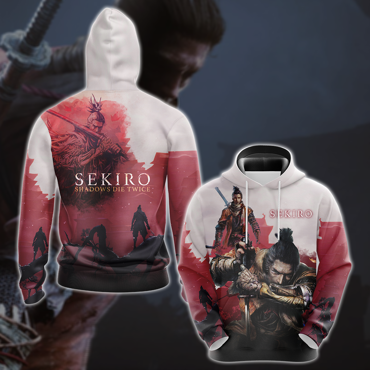 Sekiro: Shadows Die Twice Video Game 3D All Over Printed T-shirt Tank Top Zip Hoodie Pullover Hoodie Hawaiian Shirt Beach Shorts Jogger Hoodie