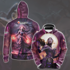 Magic: The Gathering Liliana Vess Video Game All Over Printed T-shirt Tank Top Zip Hoodie Pullover Hoodie Hawaiian Shirt Beach Shorts Joggers Hoodie S 