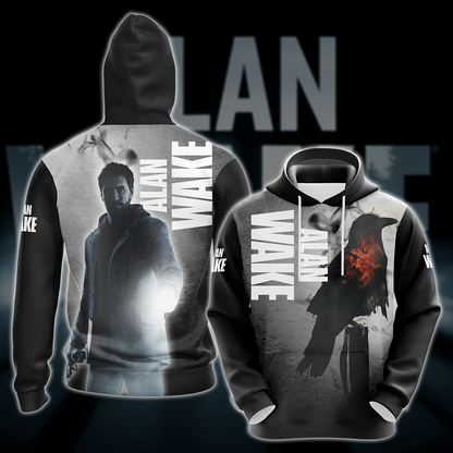 Alan Wake Video Game All Over Printed T-shirt Tank Top Zip Hoodie Pullover Hoodie Hawaiian Shirt Beach Shorts Joggers Hoodie