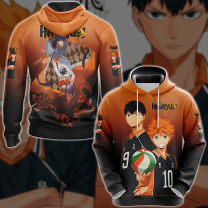 Haikyuu Anime Anime Manga 3D All Over Printed T-shirt Tank Top Zip Hoodie Pullover Hoodie Hawaiian Shirt Beach Shorts Jogger Hoodie
