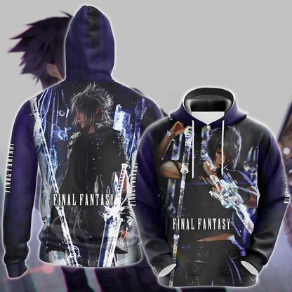 Final Fantasy XV Noctis Video Game 3D All Over Print T-shirt Tank Top Zip Hoodie Pullover Hoodie Hawaiian Shirt Beach Shorts Jogger Hoodie