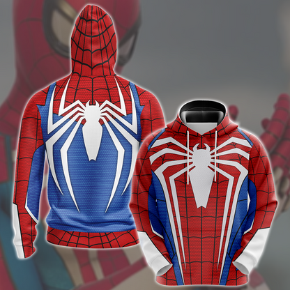 Spider-Man 2 Peter Parker Advanced Suit 2.0 Cosplay Video Game All Over Printed T-shirt Tank Top Zip Hoodie Pullover Hoodie Hawaiian Shirt Beach Shorts Joggers Hoodie
