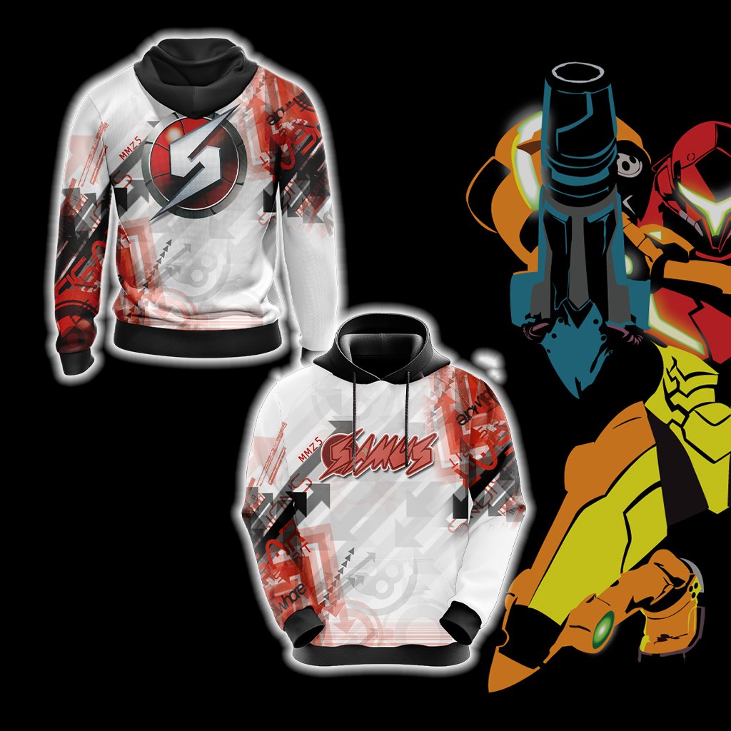 Metroid - Samus Version Logo Unisex 3D T-shirt Hoodie