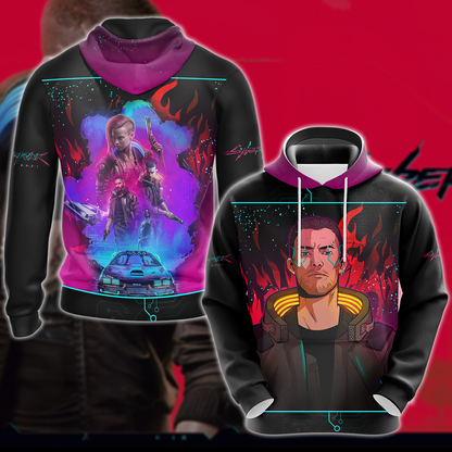 Cyberpunk 2077 Video Game 3D All Over Print T-shirt Tank Top Zip Hoodie Pullover Hoodie Hawaiian Shirt Beach Shorts Jogger Hoodie