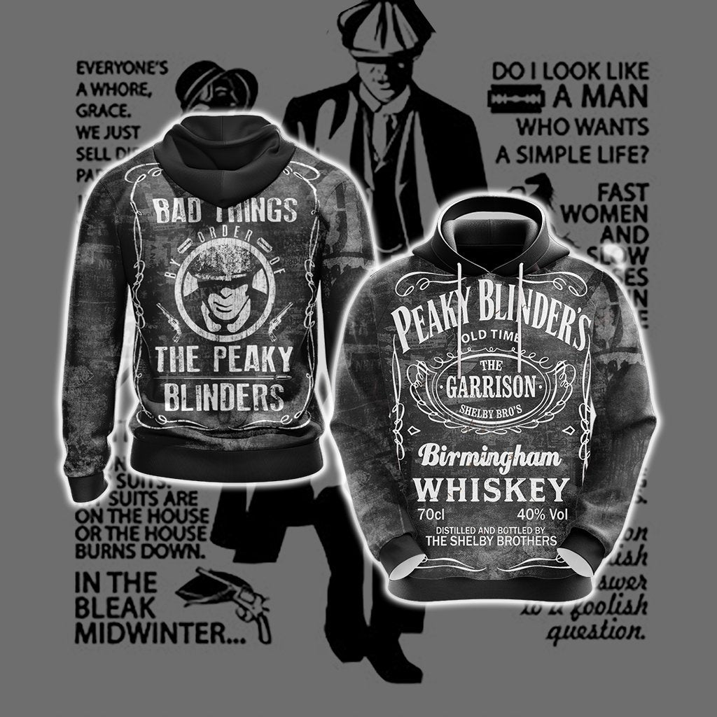 Peaky Blinders I Do Bad Things Unisex 3D T-shirt