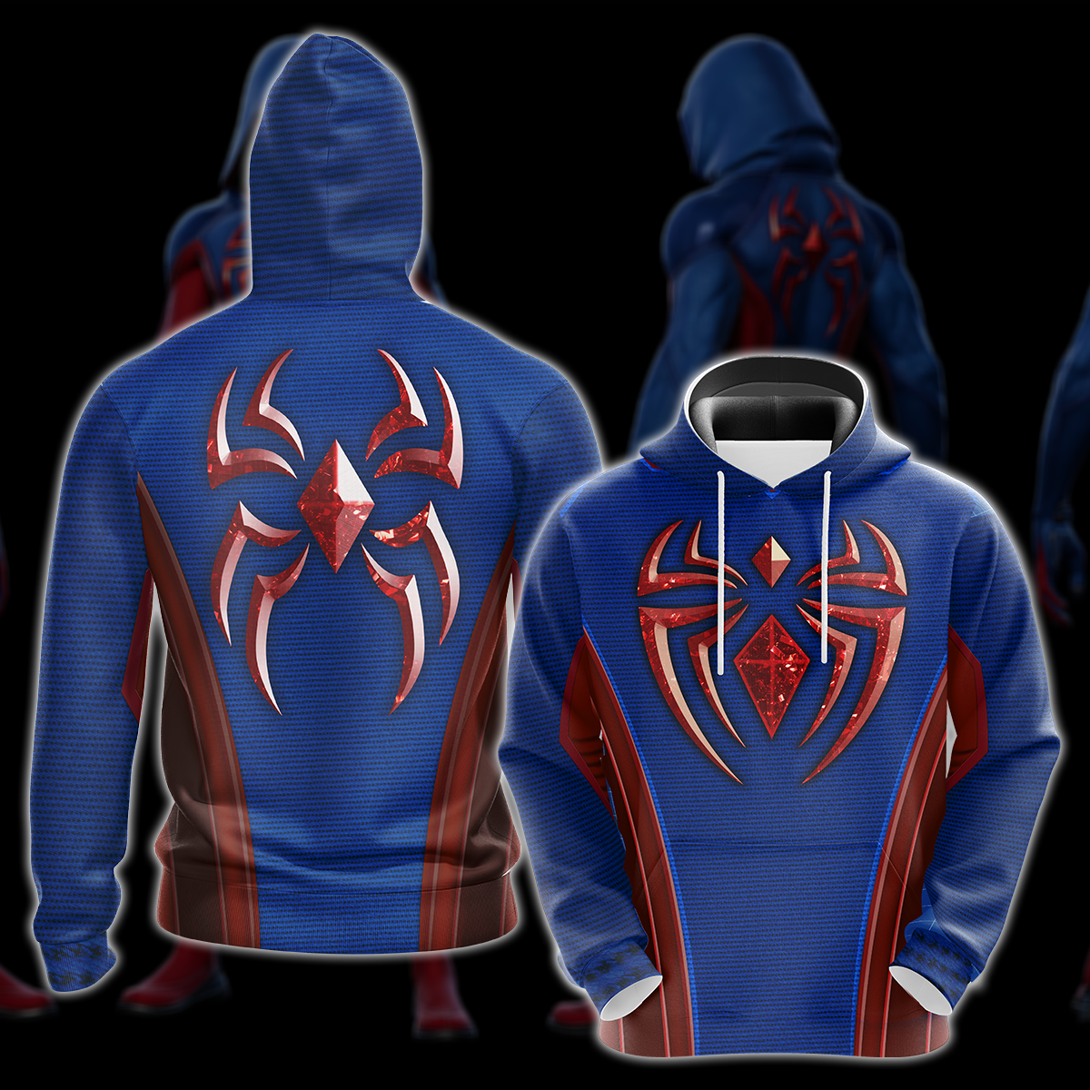 Spider-Man 2 Peter Parker Scarlet III Suit Cosplay Video Game All Over Printed T-shirt Tank Top Zip Hoodie Pullover Hoodie Hawaiian Shirt Beach Shorts Joggers Hoodie