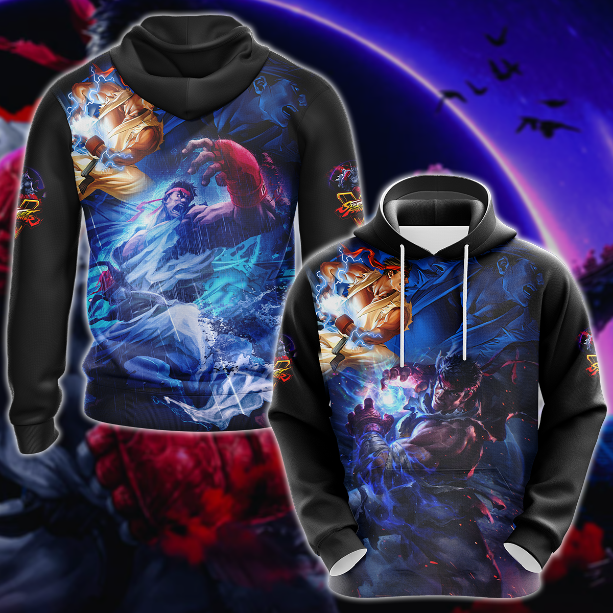 Street Fighter 5 Video Game 3D All Over Print T-shirt Tank Top Zip Hoodie Pullover Hoodie Hawaiian Shirt Beach Shorts Jogger Hoodie