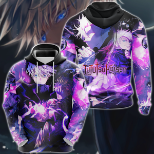 Jujutsu Kaisen Gojo Satoru 3D All Over Print T-shirt Tank Top Zip Hoodie Pullover Hoodie Hawaiian Shirt Beach Shorts Jogger Hoodie S 