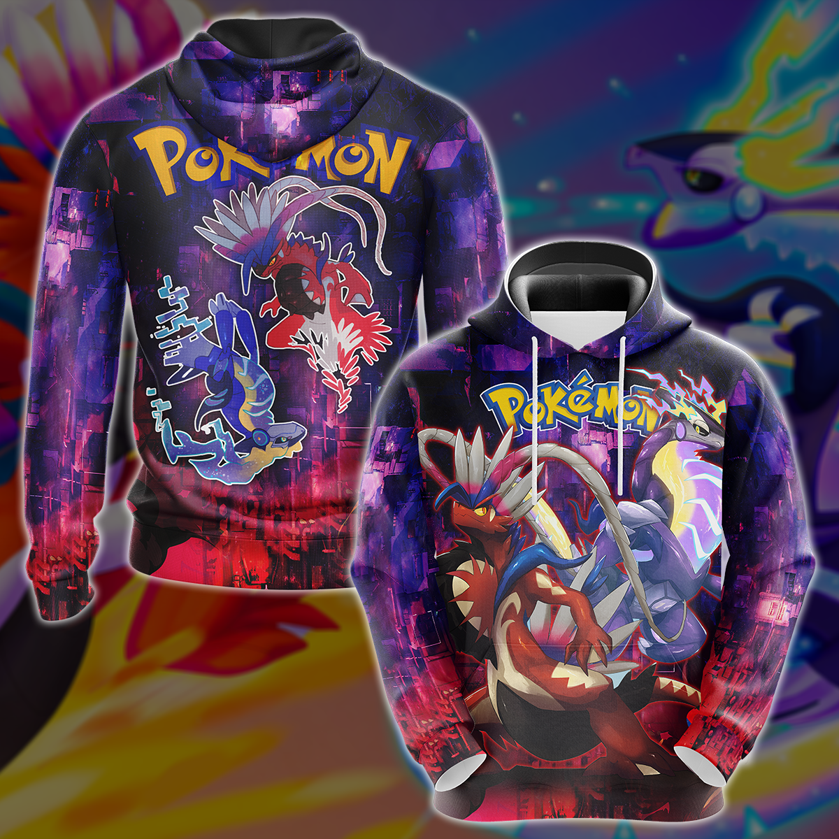 Pokemon Scarlet Violet Video Game 3D All Over Print T-shirt Tank Top Zip Hoodie Pullover Hoodie Hawaiian Shirt Beach Shorts Jogger Hoodie
