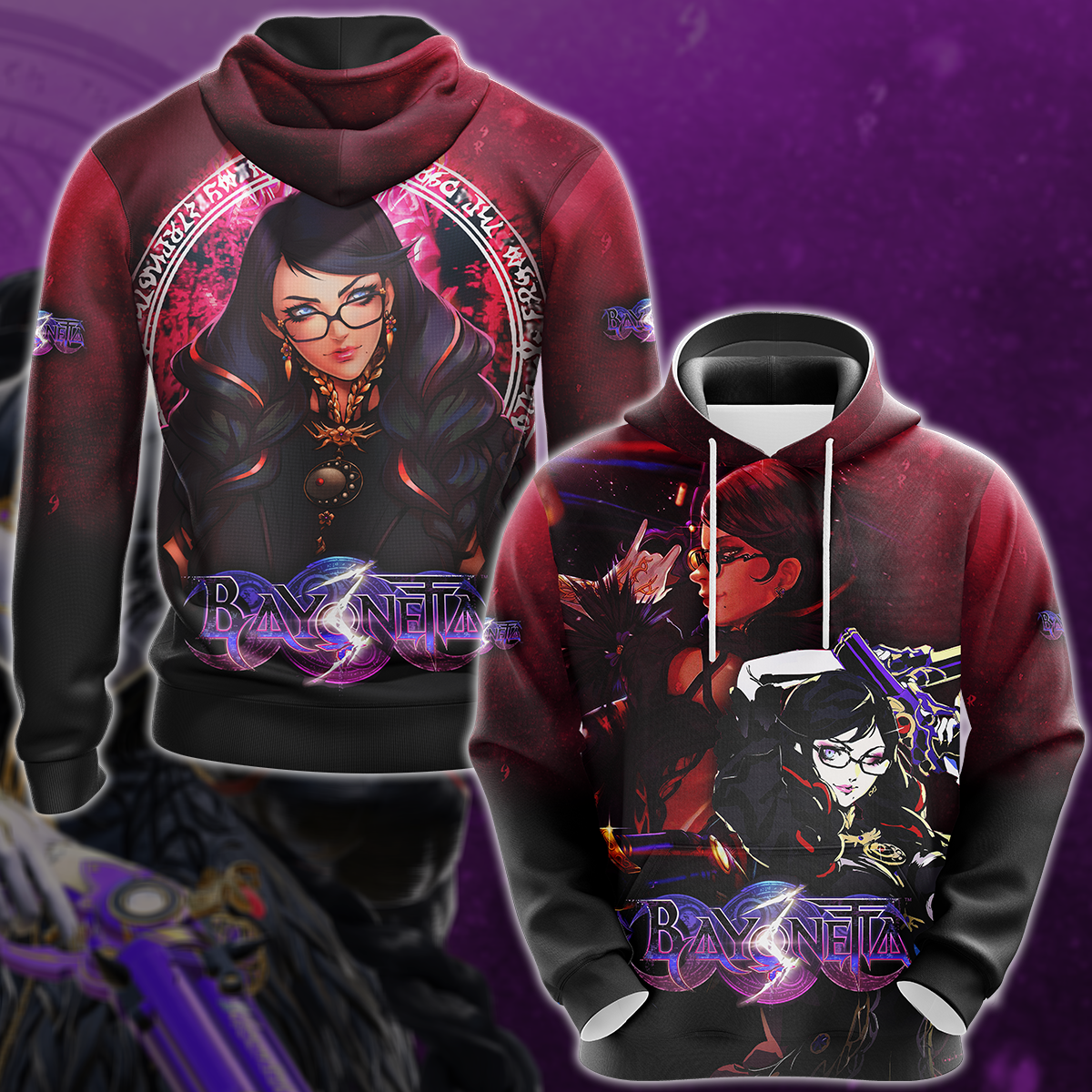 Bayonetta Video Game 3D All Over Print T-shirt Tank Top Zip Hoodie Pullover Hoodie Hawaiian Shirt Beach Shorts Jogger Hoodie