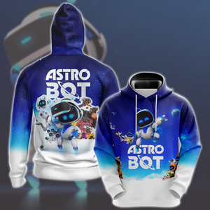 Astro Bot Video Game All Over Printed T-shirt Tank Top Zip Hoodie Pullover Hoodie Hawaiian Shirt Beach Shorts Joggers Hoodie S