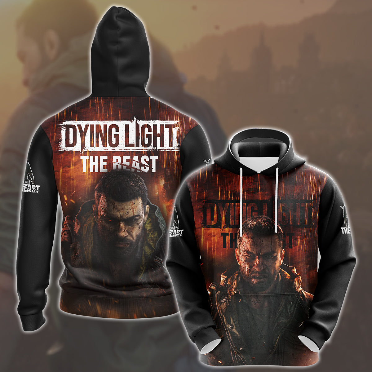Dying Light: The Beast Video Game All Over Printed T-shirt Tank Top Zip Hoodie Pullover Hoodie Hawaiian Shirt Beach Shorts Joggers Hoodie