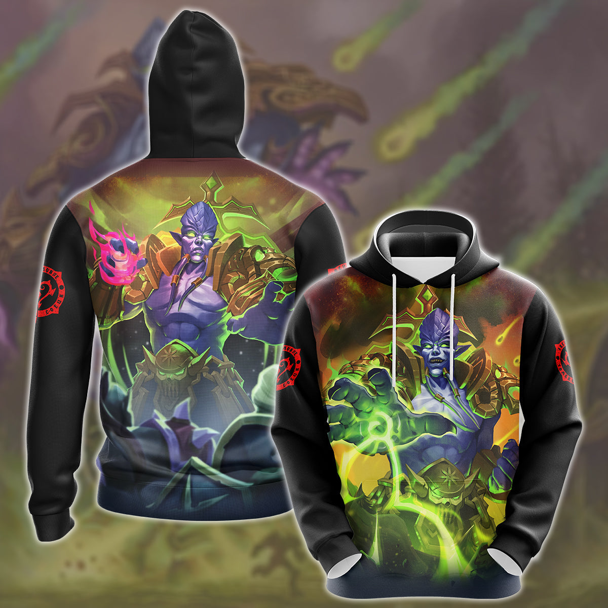 World Of Warcraft Archimonde Video Game All Over Printed T-shirt Tank Top Zip Hoodie Pullover Hoodie Hawaiian Shirt Beach Shorts Joggers Hoodie