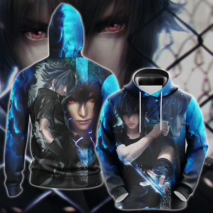 Final Fantasy XV Noctis Lucis Video Game 3D All Over Print T-shirt Tank Top Zip Hoodie Pullover Hoodie Hawaiian Shirt Beach Shorts Jogger Hoodie