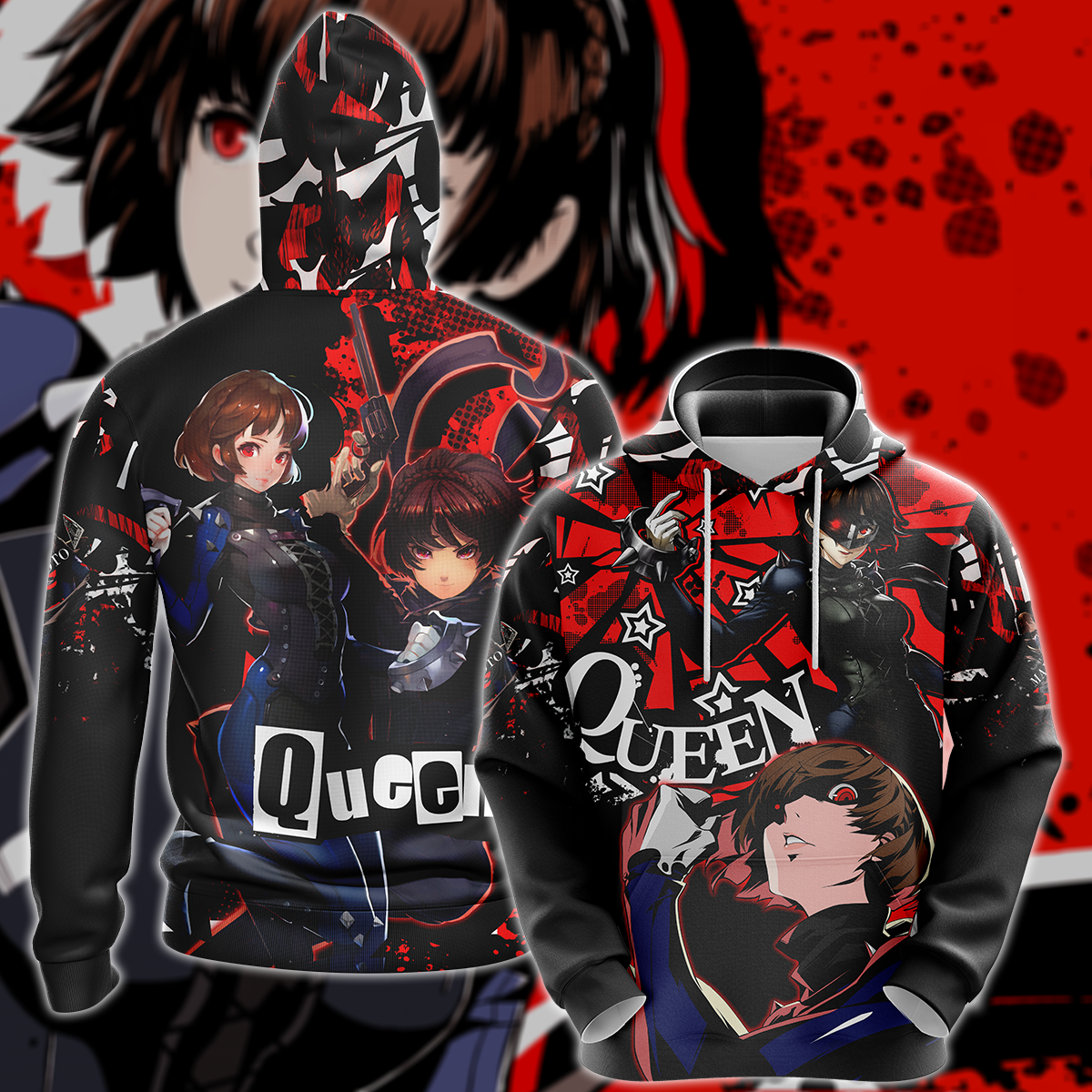 Persona 5 Strikers Makoto Niijima Video Game 3D All Over Print T-shirt Tank Top Zip Hoodie Pullover Hoodie Hawaiian Shirt Beach Shorts Jogger Hoodie