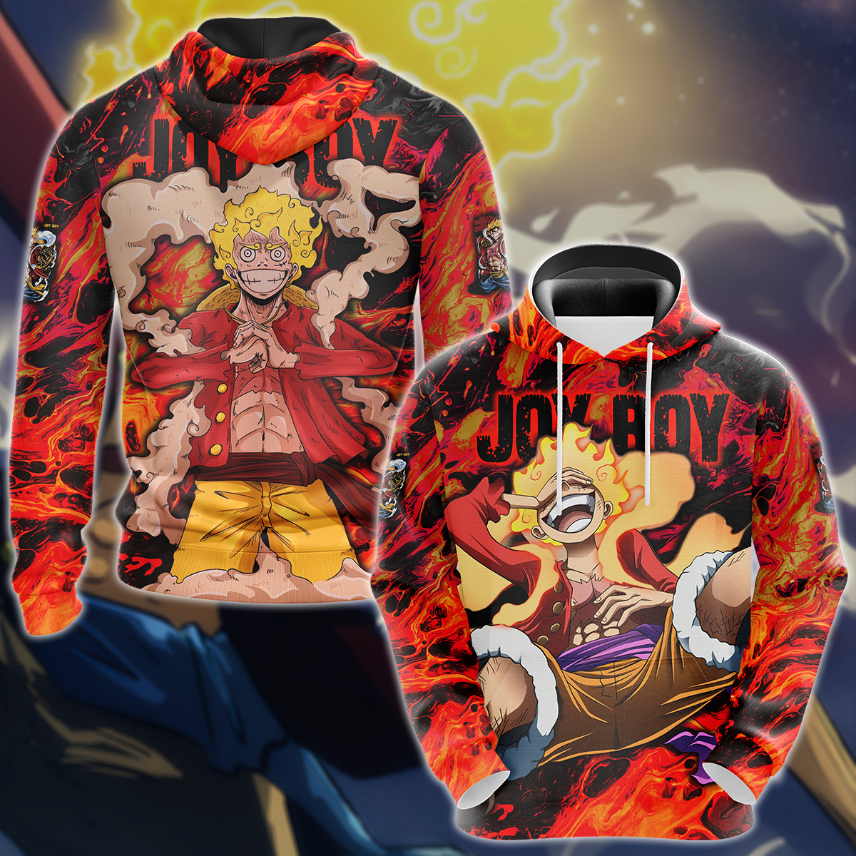 One Piece Joy boy Luffy Anime Manga 3D All Over Print T-shirt Tank Top Zip Hoodie Pullover Hoodie Hawaiian Shirt Beach Shorts Jogger Hoodie