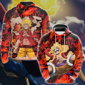 One Piece Joy boy Luffy  Anime Manga 3D All Over Print T-shirt Tank Top Zip Hoodie Pullover Hoodie Hawaiian Shirt Beach Shorts Jogger Hoodie S 