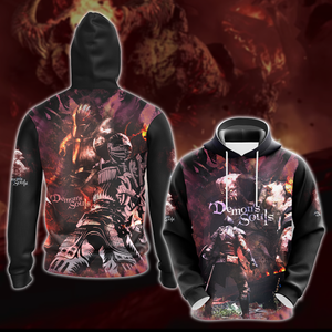 Demon's Souls Video Game 3D All Over Printed T-shirt Tank Top Zip Hoodie Pullover Hoodie Hawaiian Shirt Beach Shorts Jogger Hoodie S 