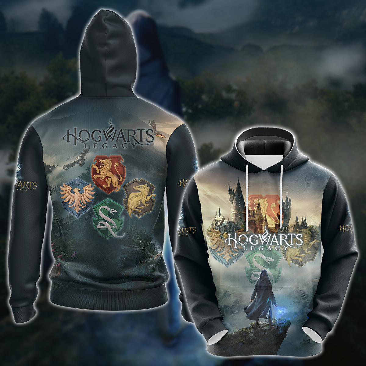 Hogwarts Legacy Video Game 3D All Over Printed T-shirt Tank Top Zip Hoodie Pullover Hoodie Hawaiian Shirt Beach Shorts Jogger Hoodie