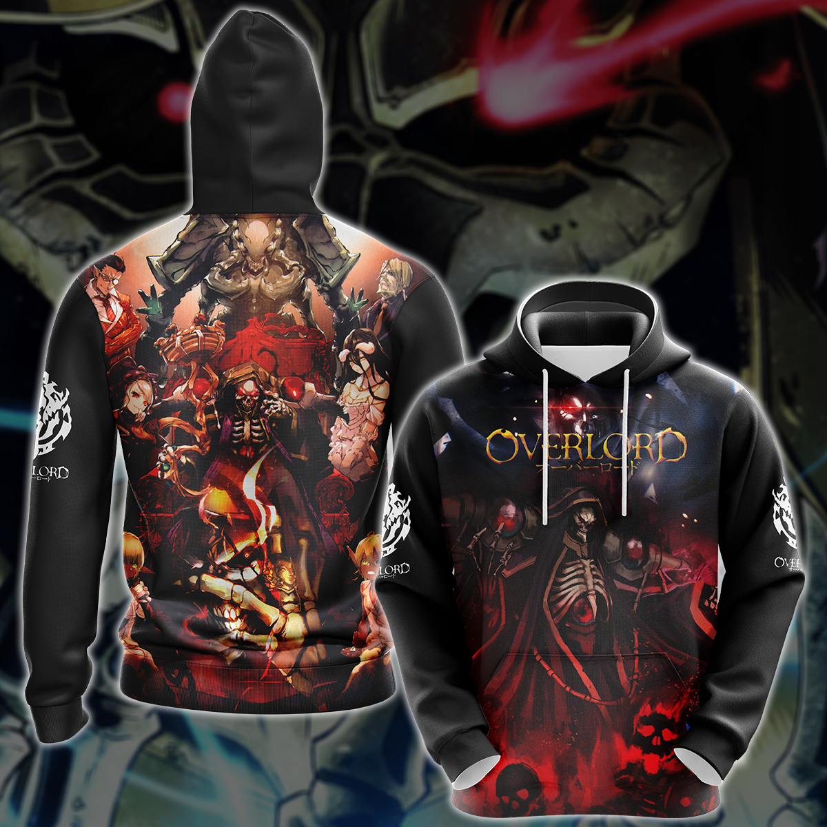 Overlord Anime Manga 3D All Over Print T-shirt Tank Top Zip Hoodie Pullover Hoodie Hawaiian Shirt Beach Shorts Jogger Hoodie