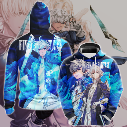 Final Fantasy XIV Alphinaud Video Game 3D All Over Print T-shirt Tank Top Zip Hoodie Pullover Hoodie Hawaiian Shirt Beach Shorts Jogger Hoodie