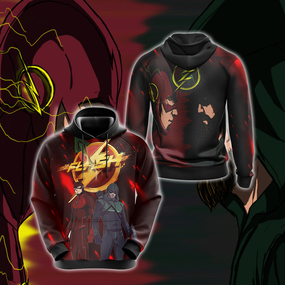 Arrow and Flash New Unisex 3D T-shirt Hoodie