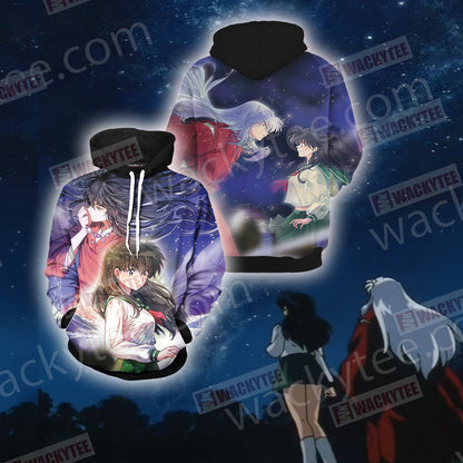 Inuyasha and Kagome New Look 3D T-shirt Hoodie