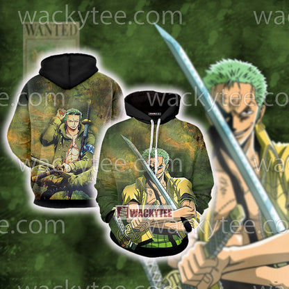 One Piece Roronoa Zoro 3D T-shirt Hoodie